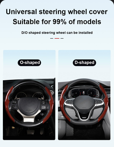 Funda <span class=keywords><strong>para</strong></span> <span class=keywords><strong>Volante</strong></span> de Coche, Funda de Fibra de Carbono con <span class=keywords><strong>Forro</strong></span> Antideslizante, Universal <span class=keywords><strong>para</strong></span> la Mayoría de los Accesorios Interiores de Coche - Product Image 5