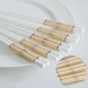 Baguettes japonaises en céramique, faciles à nettoyer, antibactériennes, pour la maison, en porcelaine saine, pour sushi, vaisselle, cadeaux - Product Image 4