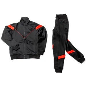 Wholesale Prices New Design Fashionable Men Tracksuits Plain 100% Cotton Breathable Slim Fit Sportswear - Product Image 1