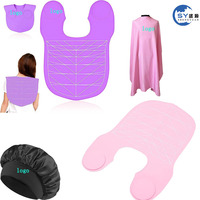Collier de protection en silicone personnalisé avec logo pour coloration et coupe de cheveux, pour salon de coiffure