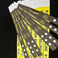 Bracelets personnalisés en papier Tyvek Dupont imperméables et résistants aux déchirures, design tendance, impression numérique, papier synthétique pour événements et fêtes