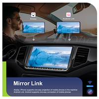 Radio Mobil Stereo Android Podofo 2 Din 9'' 4+64G Wireless Carplay/Android Auto/GPS/Wifi/RDS untuk VW Passat Golf MK5 MK6 Jetta POLO