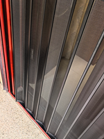 Porte moustiquaire pliante moderne en aluminium à mailles plates, ignifuge et résistante aux griffes d'animaux, garantie 5 ans, durable et longue durée de vie