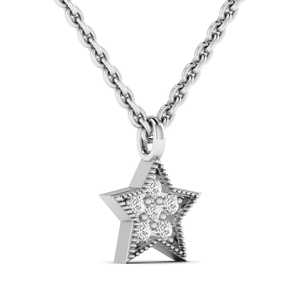 จี้เพชรทรงกลมรูปดาวแฟนซี0.004จี้ดีไซน์เนอร์จี้เพชรแฟชั่นจี้สร้อยคอออกแบบได้ตามต้องการของขวัญคริสต์มาส - Product Image 2