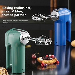 Batteur à œufs électrique OEM ODM, 3 vitesses, rechargeable par USB, mélangeur portatif, logo personnalisé, <span class=keywords><strong>prix</strong></span> d'usine en gros - Product Image 1