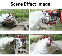Pompe à eau domestique à moteur essence, auto-amorçante, haute pression, 2 pouces, pour irrigation agricole et usage extérieur sur terres agricoles