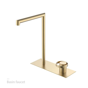 Robinet de lavabo <span class=keywords><strong>AMAXO</strong></span>, mitigeur de salle de bain or brossé, eau froide et chaude 131 1147TT-1 - Product Image 4