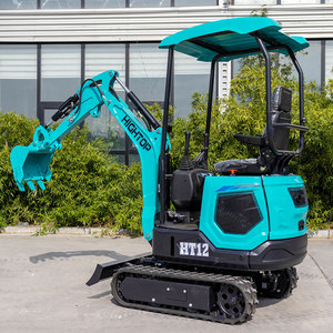 Mini-excavatrice HIGHTOP Euro 5 approuvée HT12 avec attache rapide et marteau brise-roche/tarière en option - Product Image 4