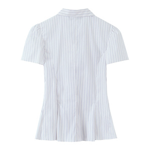 TAOP&ZA Nouvelle Collection Printemps 2026 – Chemise Courte <span class=keywords><strong>Femme</strong></span> Rayée en Popeline, Style Doux et Tendance, avec Col Peter Pan 2066010 - Product Image 2