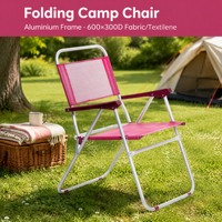 Chaise pliante extérieure en tissu moderne solide et durable pour parc et salle de sport