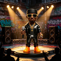 Juguete Bobblehead de Resina OEM/ODM, Figura Personalizada de Personaje de Rapero Callejero con Logotipo, Muñeco con Cabeza Móvil para Regalos y Promoción