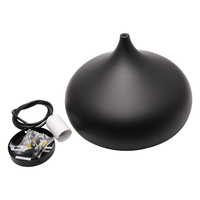 Suspension LED moderne nordique E27 en acier noir Long lustre suspendu 3000K Température de couleur créative pour chambre Restaurant