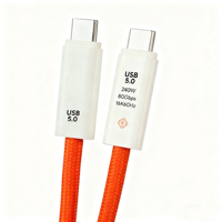 Kabel USB 5.0 Grosir TUTI 240w 80Gbps 16k60hz Barid 2m Kabel Transmisi Data Kecepatan Tinggi USB 5.0 untuk Laptop/PC