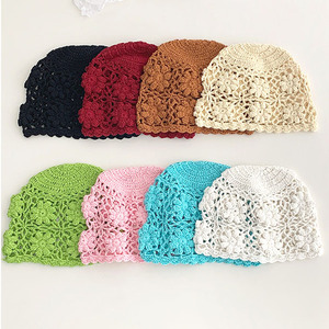 Vente chaude en plein air coton tricoté décontracté bonnet pour femmes et filles à la main Crochet seau chapeau pour la pêche et le cyclisme - Product Image 5