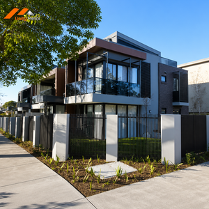 Panneau de clôture en aluminium à lattes horizontales, résistant aux intempéries, pour projet de cour de villa moderne - Product Image 3
