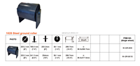 Roulette de sol rigide noire en acier 1020 de 10 po x 8 po pour conteneur à fond rond, bac à déchets, roues de chariot, poubelle