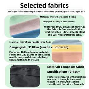 Sợi nhỏ kính lưu trữ Pouch rắn màu dây kéo Kính mát túi thân thiện với môi hình dạng hình chữ nhật bán buôn - Product Image 4