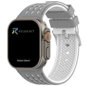 Nuevo reemplazo de moda de <span class=keywords><strong>correa</strong></span> de reloj de silicona transpirable de dos tonos deportivos para <span class=keywords><strong>Apple</strong></span> <span class=keywords><strong>Watch</strong></span> Series 11 42 46 (WB1189T) - Product Image 2