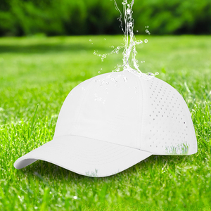 Cappello Sportivo Bianco Regolabile a 6 Angoli ad Asciugatura Rapida per Corsa all'Aperto, Impermeabile, Leggero, Facile da Indossare - Product Image 1