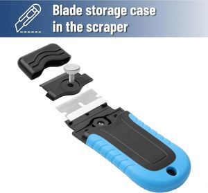 Eco-Friendly Household Cleaning Tool for Removing Labels <b>Decals</b> Paint-Retractable Plastic Razor Blade <b>Window</b> Glass Scraper - Product Image 3