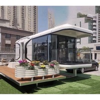 Chambre d'hôtel flottante de luxe, maison capsule préfabriquée moderne, maison modulaire en conteneur, villa de villégiature en bord de mer, hébergement