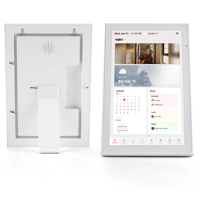 Calendrier numérique mural interactif de 10,1 pouces avec écran tactile Android blanc, affichage du calendrier Google intelligent