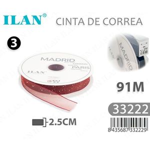 ILAN Nastro Decorativo 2.5Cm 91M Madrid Parigi Londra Tokyo Milano - Product Image 3