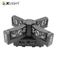 Equipo de DJ Led 12PCs * 10W Rgbw Dazzle Shadow Cross Disco Dj Stage Luz móvil para club nocturno