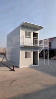20 40ft Auto Pliant Mobile Portable Caravane Conteneur Maison Deux Chambres Un Hall Pliable Maison Préfabriquée Conteneur d'Expédition