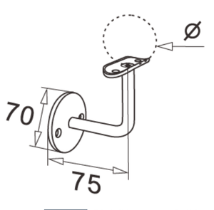 Supports de main courante d'escalier réglables et amovibles à angle rond en alliage inoxydable pour balcon de piscine, garde-corps - Product Image 2