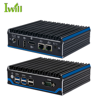 Mini PC Barebone Cele Ron J4125 24 heures 7 jours, Watchdog HD DP 2LAN 6USB Nano Server PC pour l'automatisation des machines