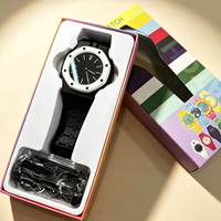 Nuevo Reloj de Cuarzo de Moda con Caja de ABS, Juego de Relojes de Cuarzo para Hombres, Mujeres y Niños