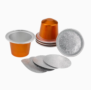 10 ensembles bricolage usage Commercial <span class=keywords><strong>café</strong></span> Capsules vides papier d'<span class=keywords><strong>aluminium</strong></span> jetable en plusieurs couleurs Xiaomi Machine à <span class=keywords><strong>café</strong></span> Compatible - Product Image 1