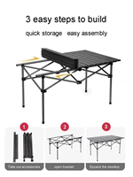 Mobilier d'extérieur Table de pique-nique pliable pour le camping Table pliable pour le pique-nique