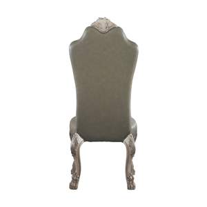 DB Modern Design Side <b>Chairs</b> Set of 2 Grey and Vintage Bone <b>White</b> for <b>Dining</b> - Product Image 3