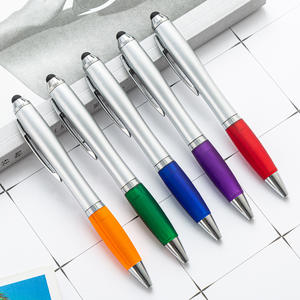 Stylo à bille multifonctionnel en plastique et caoutchouc avec logo personnalisé pour la promotion sportive, écran tactile, cadeau - Product Image 1