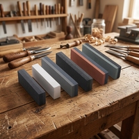 Pierre à aiguiser de 8 pouces 200x50x25mm GC WA C, Pierre de banc abrasive combinée double grain 120/240, Pierre à huile