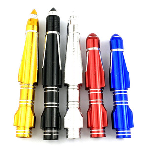 Aluminum Alloy Rocket Shaped Valve <b>Cap</b> Colorful <b>Car</b> Tire <b>Dust</b> Cover Universal Fit - Product Image 2