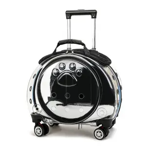 Tekerlekler üzerinde evcil hayvan taşıyıcı Pet arabası taşıma çantası havayolu onaylı Pet kabin seyahat çantası köpek taşıyıcı seyahat arabası - Product Image 1