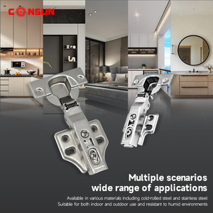 Петли Consun Hardware 2D/3D с автоматическим самозакрыванием и регулировкой для кухонных шкафов, гидравлические, из нержавеющей стали, с плавным закрыванием, для мебели - Product Image 5