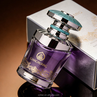 Flacon de parfum en verre épais de qualité supérieure 50 ml 100 ml, logo personnalisable, couleur au choix, avec boîte cadeau pour les marques de parfums haut de gamme