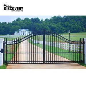 Aluminum alloy 6063 t5 yard guard garden metal weld fence gate