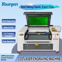 Tounjen 7050 Nueva Máquina de Corte Láser CO2 con Controlador Ruida para Acrílico, Madera, Piedra, Cuero, MDF, Máquina de Grabado y Corte CNC Automática