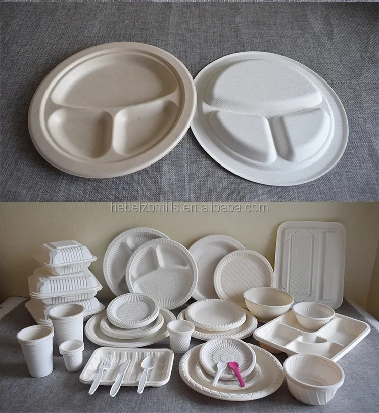 ערכות צלחות חד פעמיות טייק אווי כלי אוכל כלי שולחן עם כיסוי למסעדה