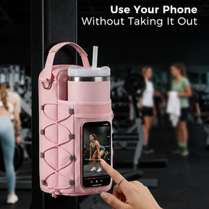 Sac de sport magnétique personnalisé pour femme avec porte-bouteille d'eau intégré pour la gym et l'entraînement - Product Image 3