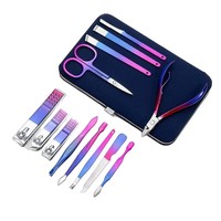 Kit de 16 outils pour ongles en acier inoxydable – Manucure et pédicure, coupe-ongles, ciseaux, lime, pincettes, coupe-ongles, pour la maison, le salon et les bébés