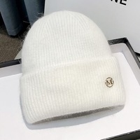 Bonnet d'hiver professionnel en laine tricotée avec logo brodé, nœuds à pois, protection intégrale des oreilles, pour grandes têtes, chaud, respirant et imperméable