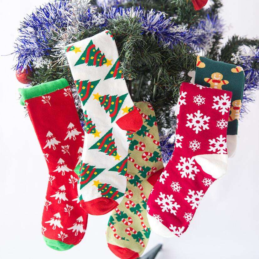 SOXTOWN Cheapest Items Bulk in Stock Cotton Funny Gift Box Unisex Vrew Christmas Socks for Sale