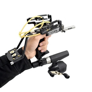 Nouvelle catapulte Huanxiu pour la <span class=keywords><strong>chasse</strong></span> et la <span class=keywords><strong>pêche</strong></span>, lance-fléchettes, lance-pierre de poignet métallique pour adultes, pour le tir sportif en extérieur - Product Image 1