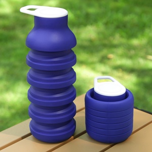 Botella de Agua Plegable Creativa para Exteriores, Taza de Silicona Portátil para Deportes y Ciclismo, para Viajes, Venta al Por Mayor - Product Image 3